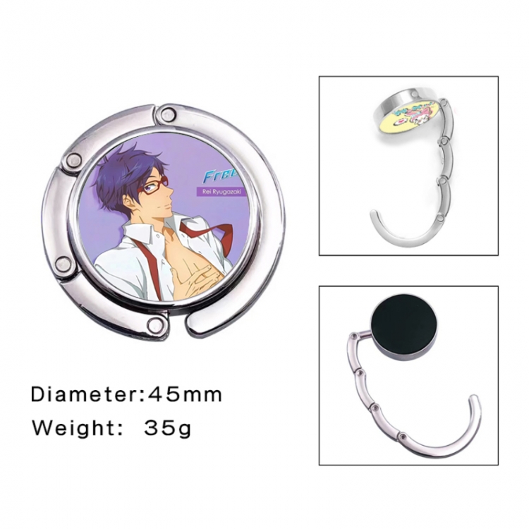 Free! Anime folding bag hanger table edge bag hook 45mm