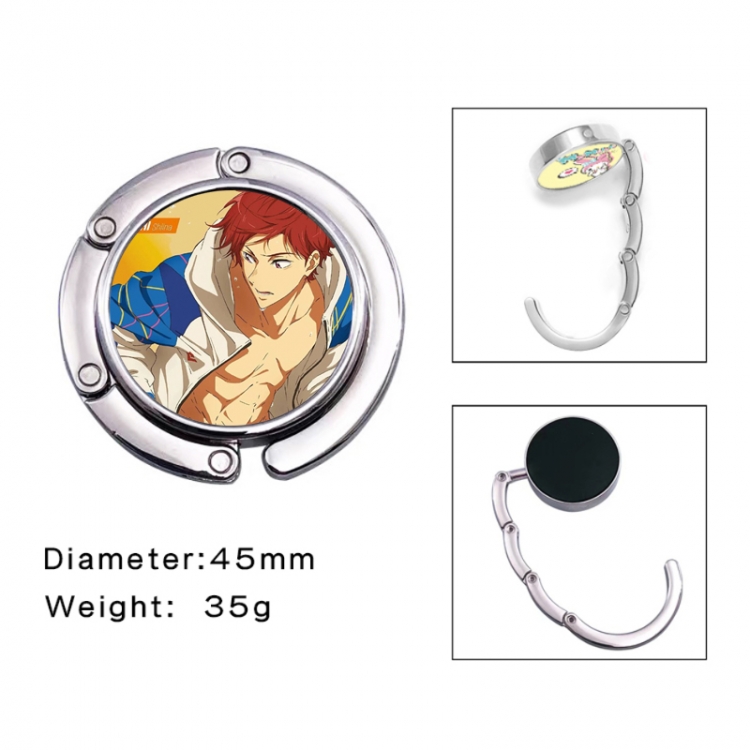 Free! Anime folding bag hanger table edge bag hook 45mm