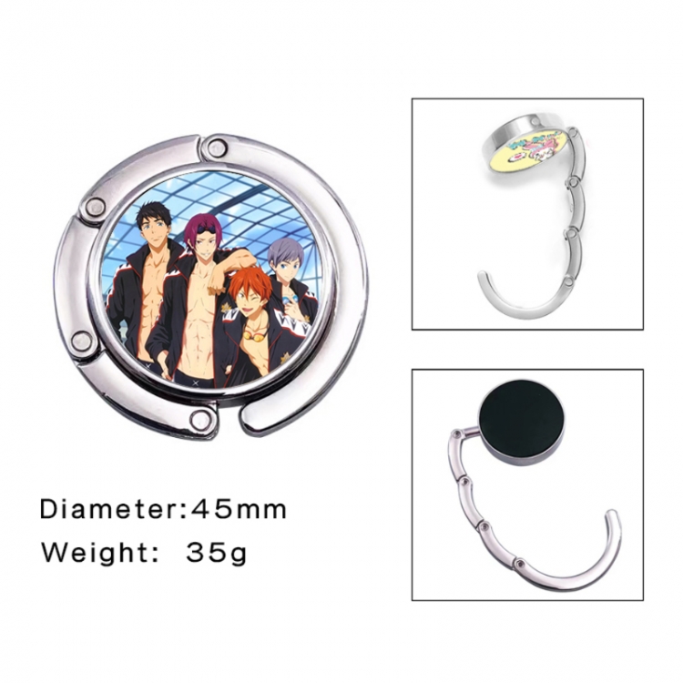 Free! Anime folding bag hanger table edge bag hook 45mm
