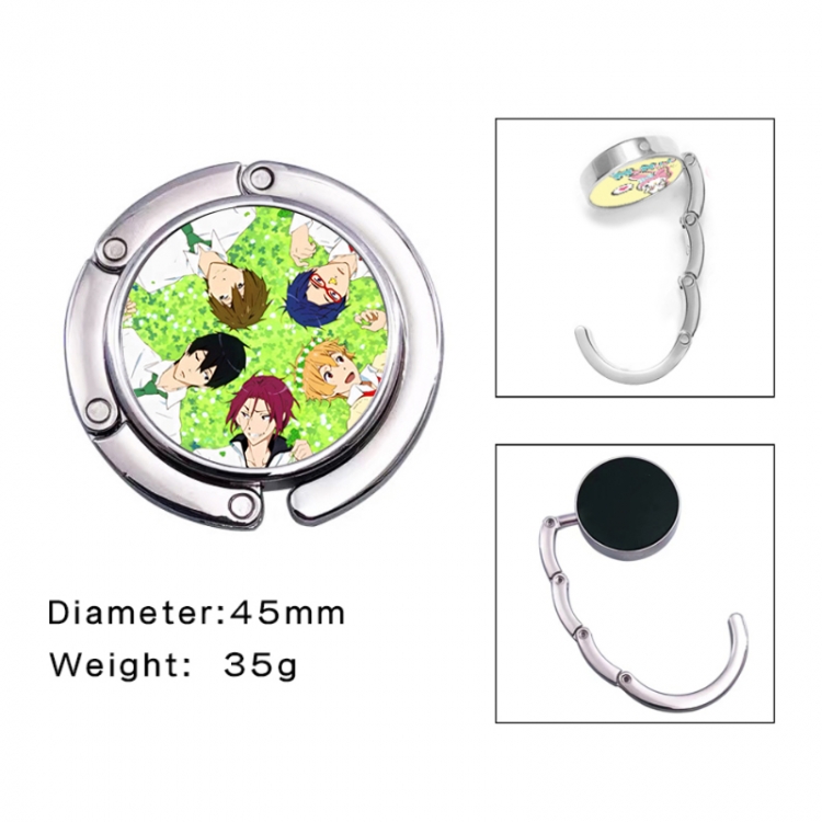 Free! Anime folding bag hanger table edge bag hook 45mm