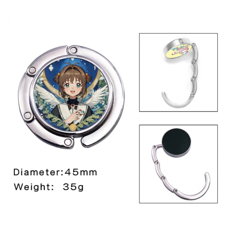 Card Captor Sakura Anime folding bag hanger table edge bag hook 45mm