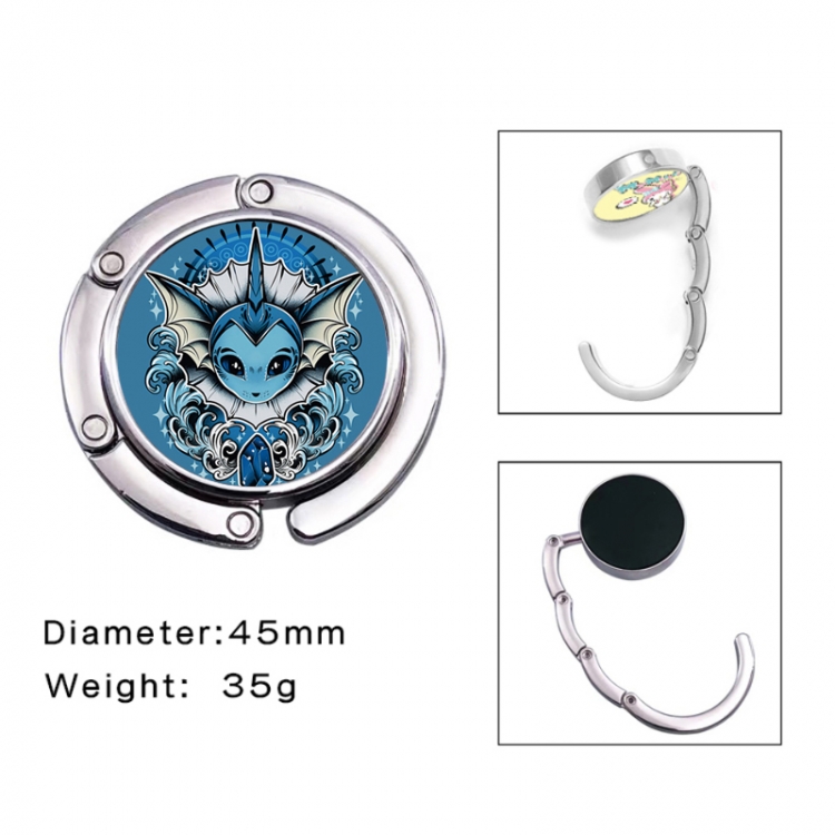 Pokemon Anime folding bag hanger table edge bag hook 45mm
