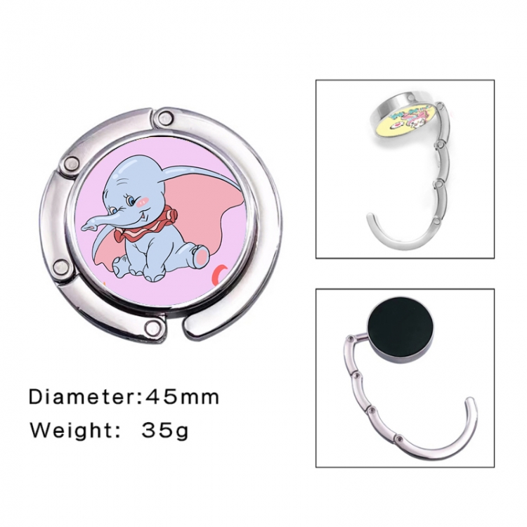 Disney Anime folding bag hanger table edge bag hook 45mm