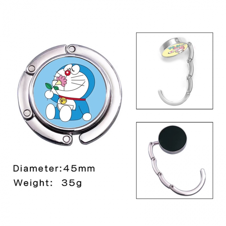 Doraemon Anime folding bag hanger table edge bag hook 45mm