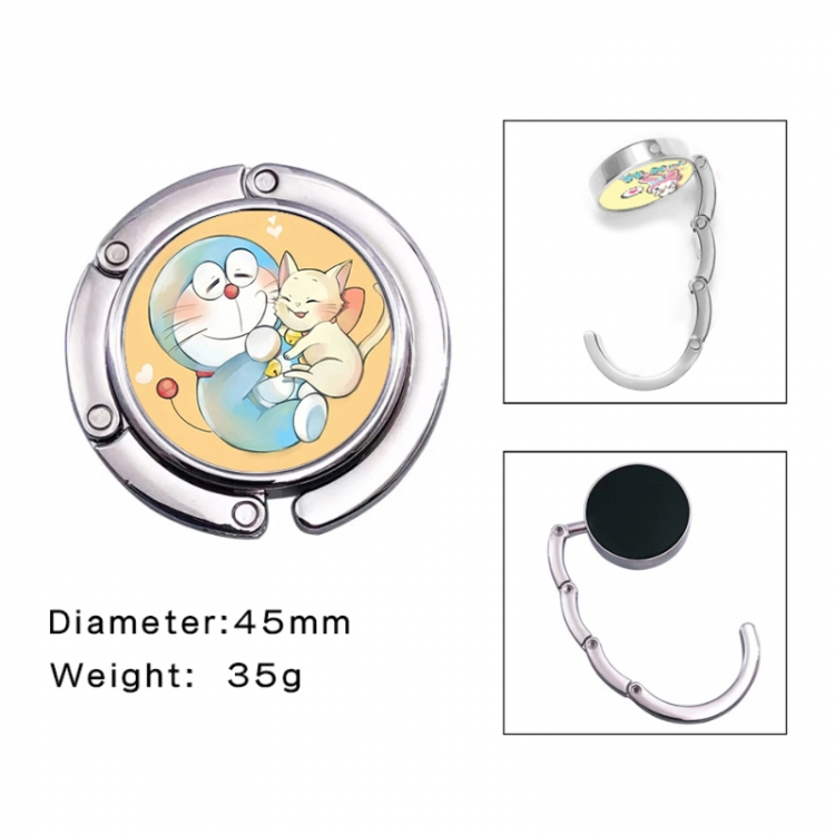 Doraemon Anime folding bag hanger table edge bag hook 45mm
