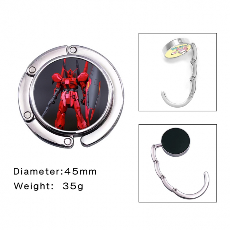 Gundam Anime folding bag hanger table edge bag hook 45mm