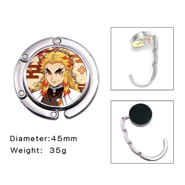 Demon Slayer Kimets Anime folding bag hanger table edge bag hook 45mm