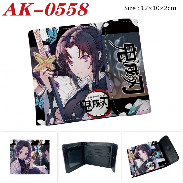 Demon Slayer Kimets Anime PU leather full color buckle 20% off wallet 12X10X2CM AK-0558