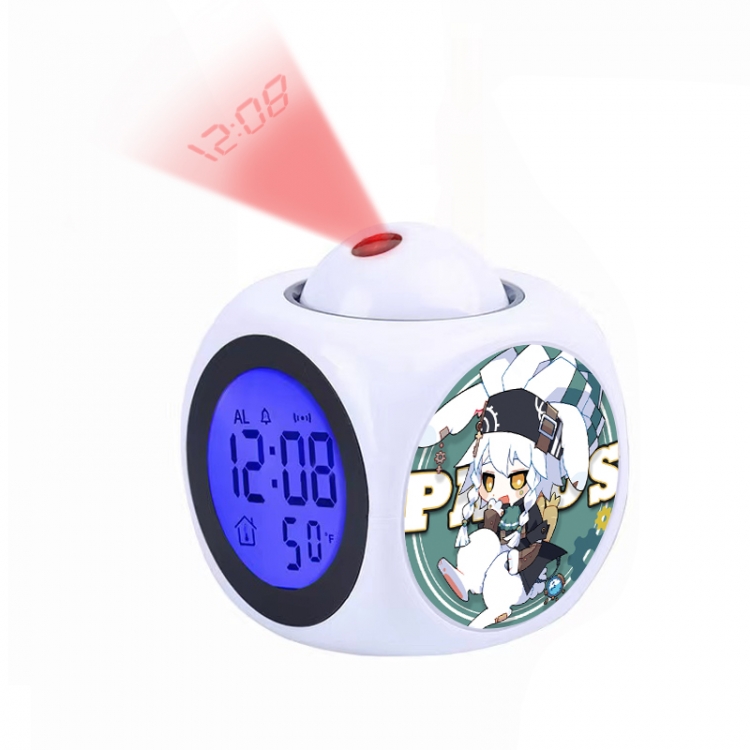 AOTU Anime projection alarm clock electronic clock 8x8x10cm