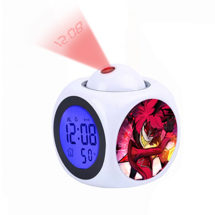 Hazbin Hotel Anime projection alarm clock electronic clock 8x8x10cm