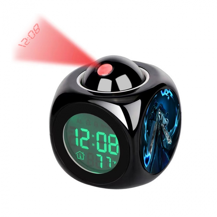 Library Of Ruina Anime projection alarm clock electronic clock 8x8x10cm