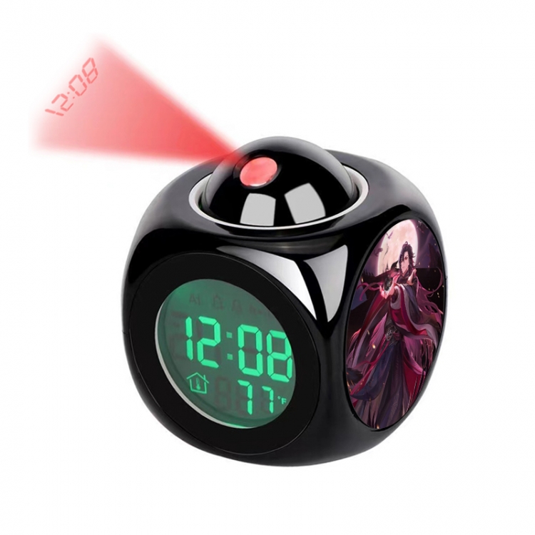 The wizard of the de Anime projection alarm clock electronic clock 8x8x10cm