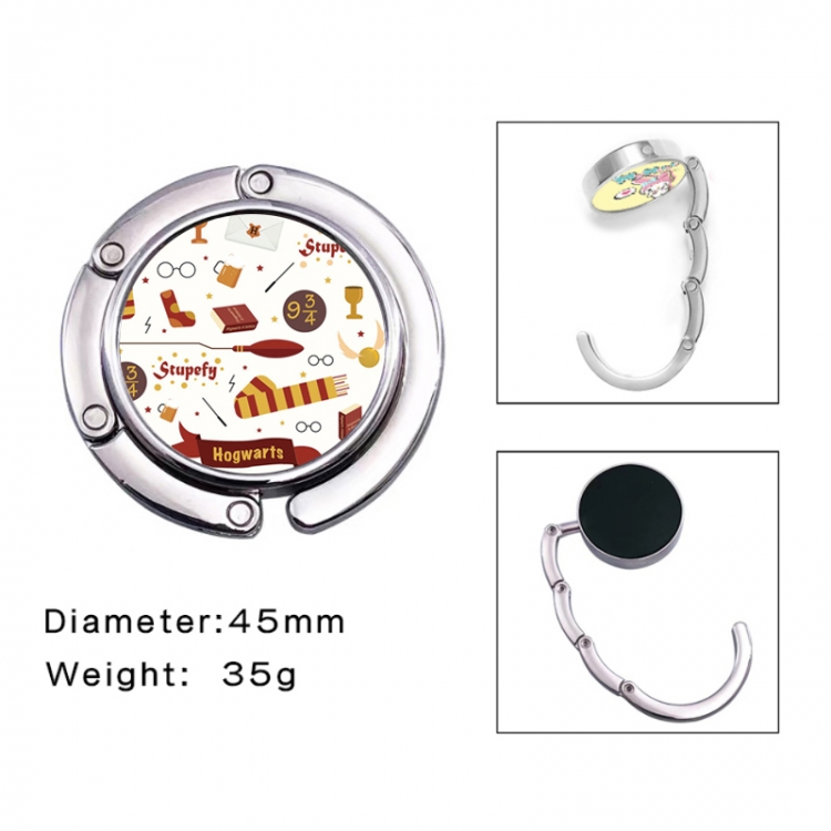 Harry Potter Anime folding bag hanger table edge bag hook 45mm