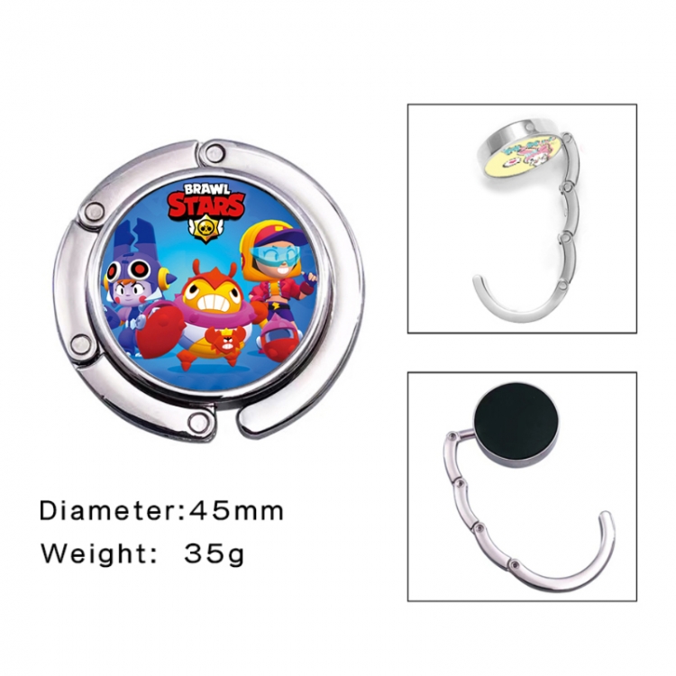 Brawl Stars Anime folding bag hanger table edge bag hook 45mm