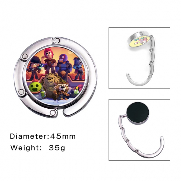 Brawl Stars Anime folding bag hanger table edge bag hook 45mm