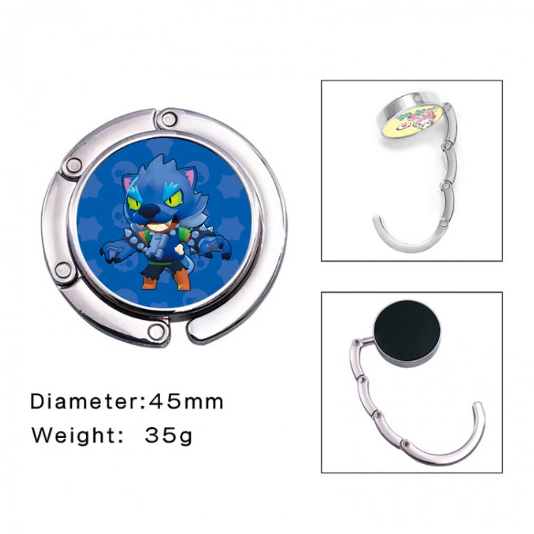 Brawl Stars Anime folding bag hanger table edge bag hook 45mm