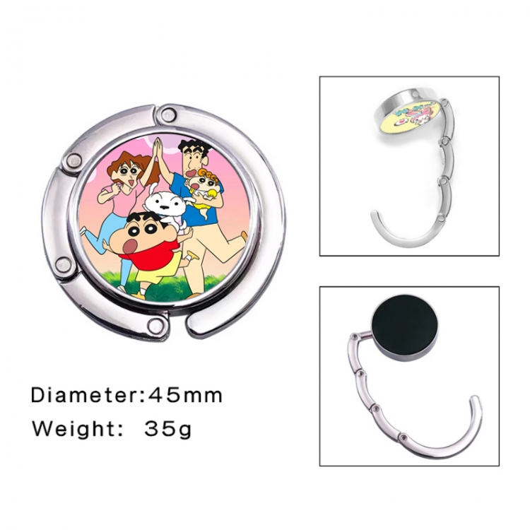 CrayonShin Anime folding bag hanger table edge bag hook 45mm