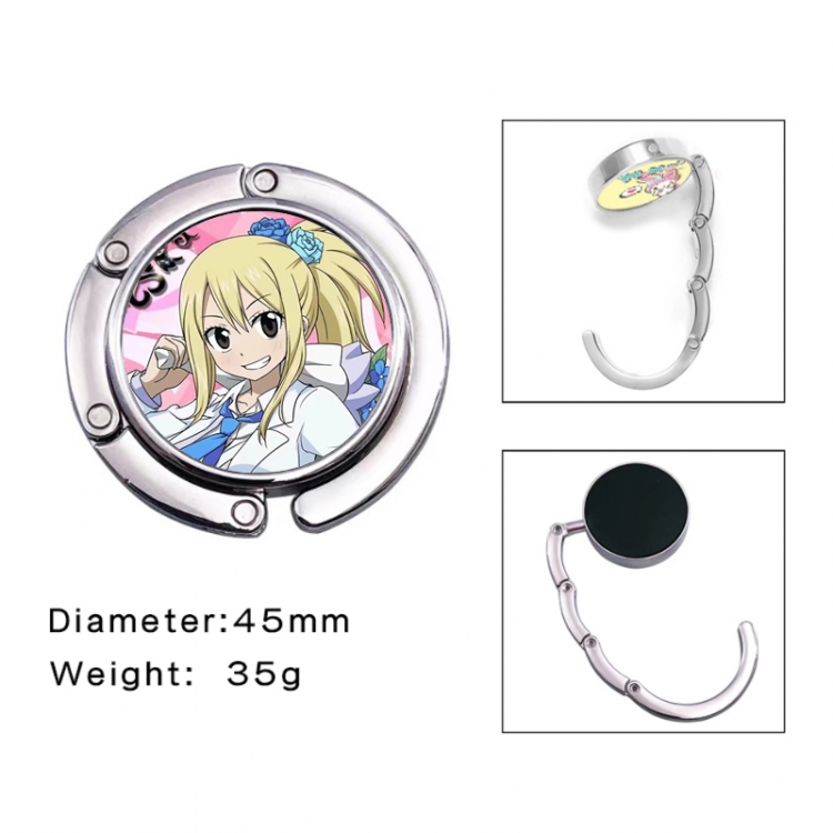 Fairy tail Anime folding bag hanger table edge bag hook 45mm