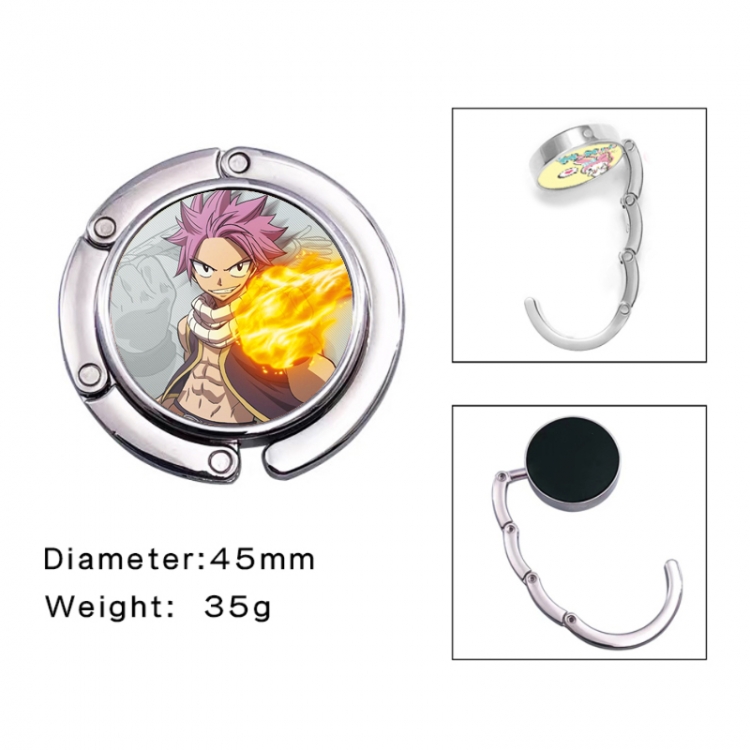 Fairy tail Anime folding bag hanger table edge bag hook 45mm