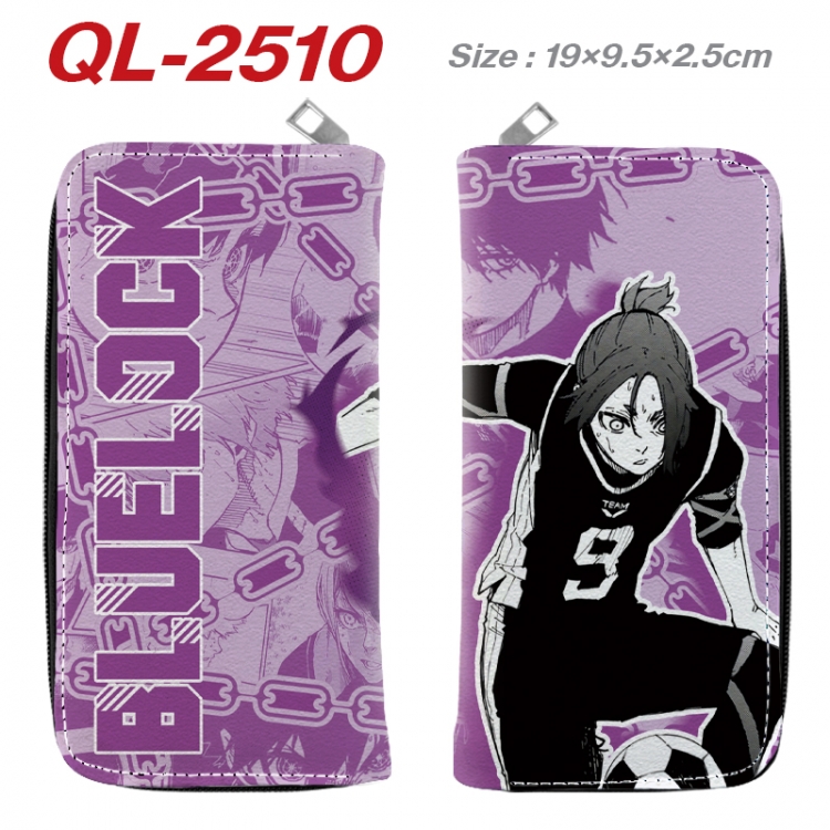 BLUE LOCK Anime peripheral PU leather full-color long zippered wallet 19.5x9.5x2.5cm