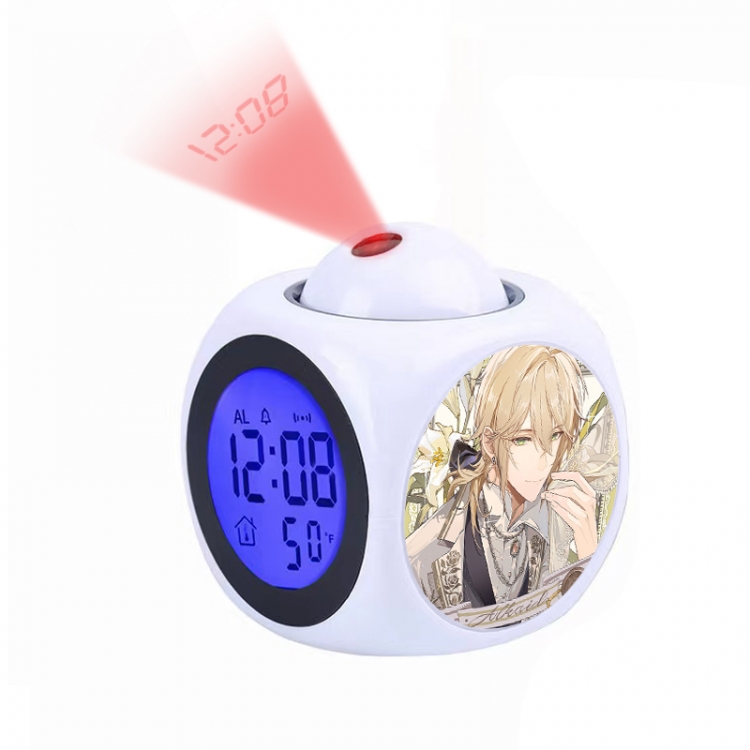 For All Time Anime projection alarm clock electronic clock 8x8x10cm
