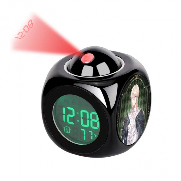 For All Time Anime projection alarm clock electronic clock 8x8x10cm