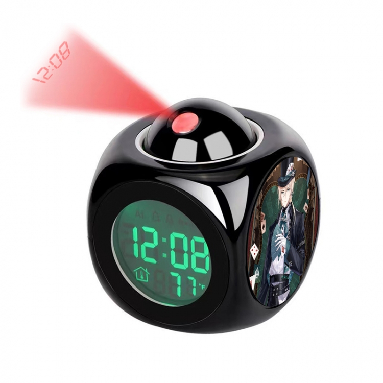 For All Time Anime projection alarm clock electronic clock 8x8x10cm