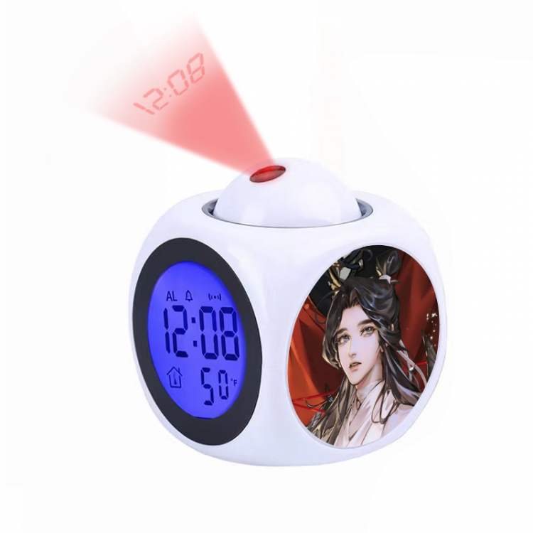 Heavenly Official Blessing Anime projection alarm clock electronic clock 8x8x10cm