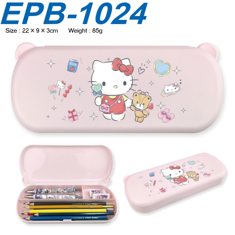 sanrio Anime peripheral UV printed PP material stationery box 22X9X3CM