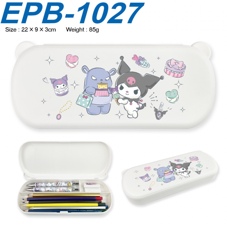 sanrio Anime peripheral UV printed PP material stationery box 22X9X3CM
