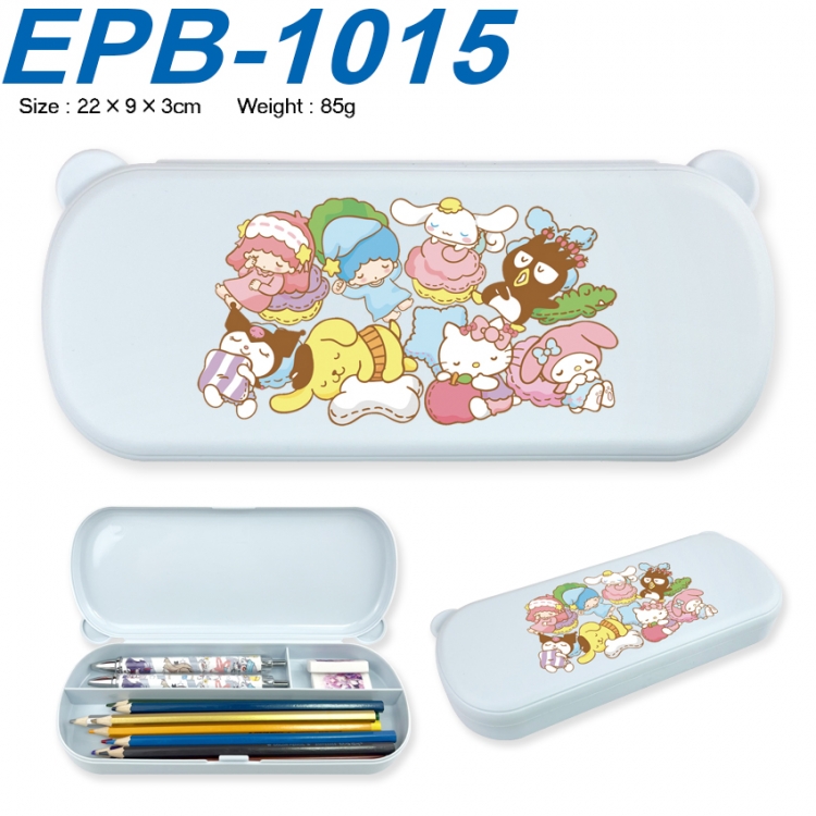 sanrio Anime peripheral UV printed PP material stationery box 22X9X3CM