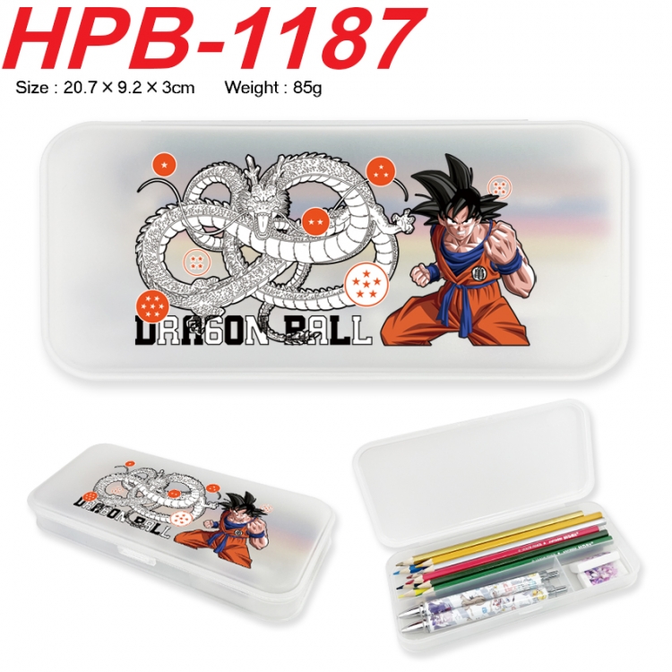 DRAGON BALL Anime peripheral square UV printed PE material stationery box 20.7X9.2X3CM