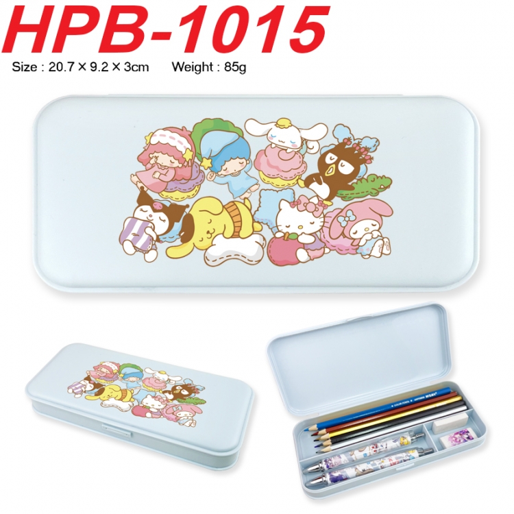 sanrio Anime peripheral square UV printed PE material stationery box 20.7X9.2X3CM