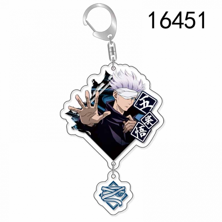 Jujutsu Kaisen Anime acrylic Pendant Key Chain  price for 5 pcs
