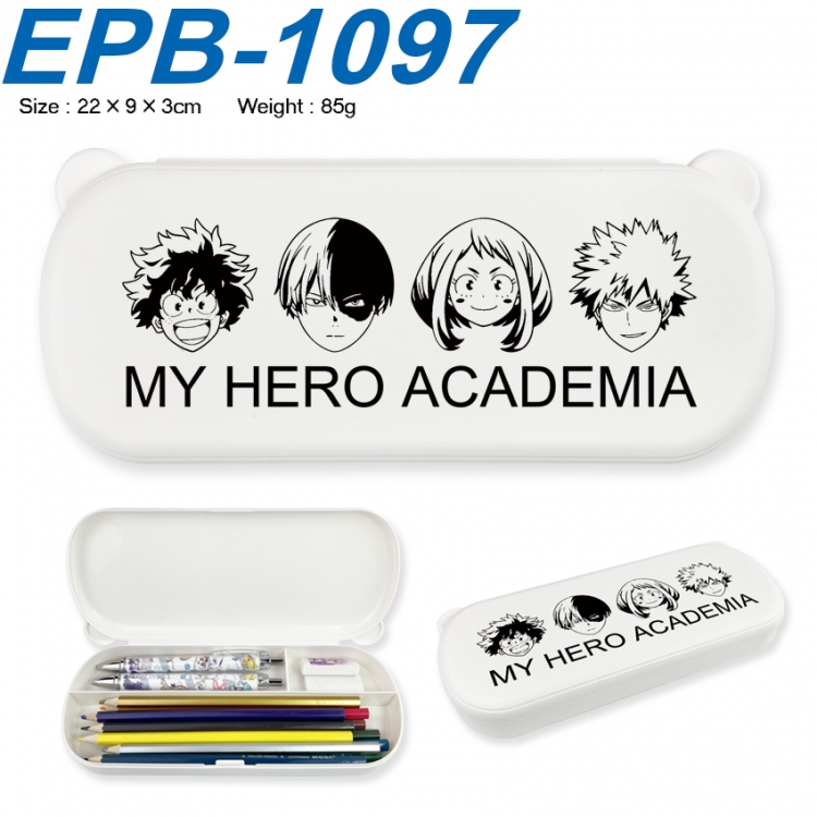 My Hero Academia Anime peripheral UV printed PP material stationery box 22X9X3CM