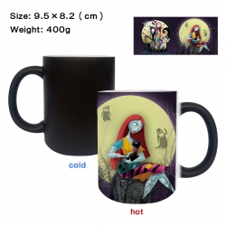 The Nightmare Before Christmas Anime peripherals color changing ceramic cup tea cup mug 9.5X8.2cm