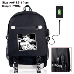 Berserk canvas USB backpack ca...