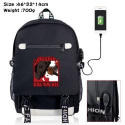 Berserk canvas USB backpack ca...