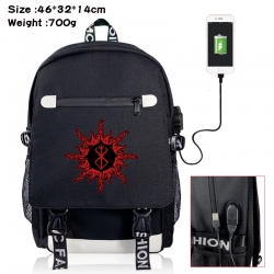 Berserk canvas USB backpack ca...