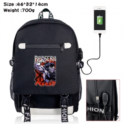 Berserk canvas USB backpack ca...