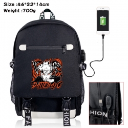 Naruto canvas USB backpack car...