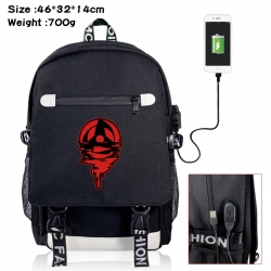 Naruto canvas USB backpack car...