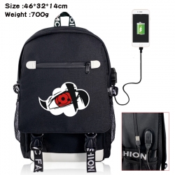 Naruto canvas USB backpack car...