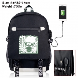 Naruto canvas USB backpack car...