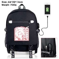 Naruto canvas USB backpack car...