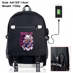 One Piece canvas USB backpack ...