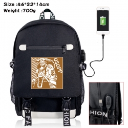 One Piece canvas USB backpack ...