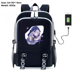 Honkai: Star Rail Anime Double Zipper Data Backpack 44X30X15CM