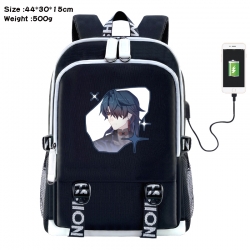 Honkai: Star Rail Anime Double Zipper Data Backpack 44X30X15CM