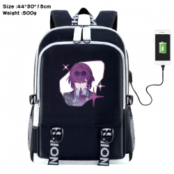 Honkai: Star Rail Anime Double Zipper Data Backpack 44X30X15CM